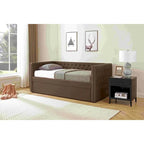 Upholstered Daybed with Trundle