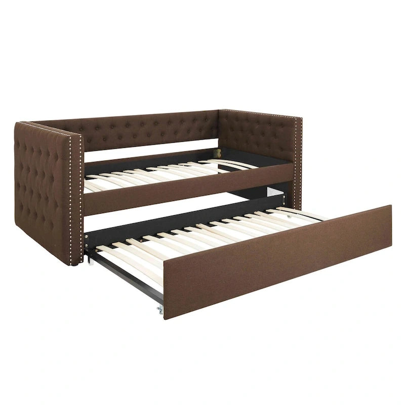 Upholstered Daybed with Trundle