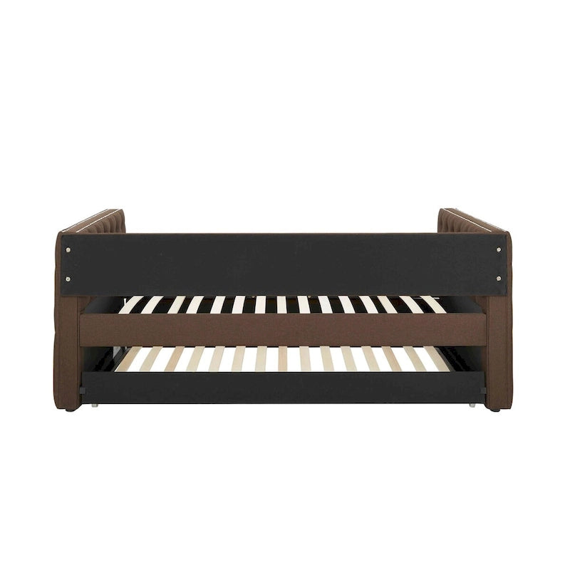 Upholstered Daybed with Trundle