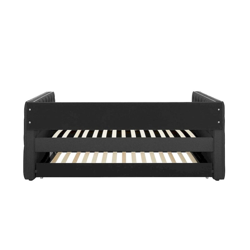 Upholstered Daybed with Trundle