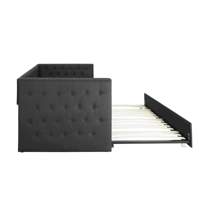 Upholstered Daybed with Trundle