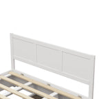 Queen Size Wood Platform Bed with Hydraulic Storage System and 2 Drawers