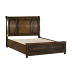 Master Bedroom Set 6pc Classic Brown Cherry Finish Platform Storage Bed