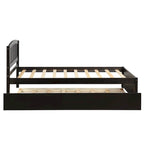 Twin size Platform Bed Wood Bed Frame with Trundle