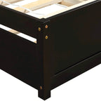 Twin size Platform Bed Wood Bed Frame with Trundle