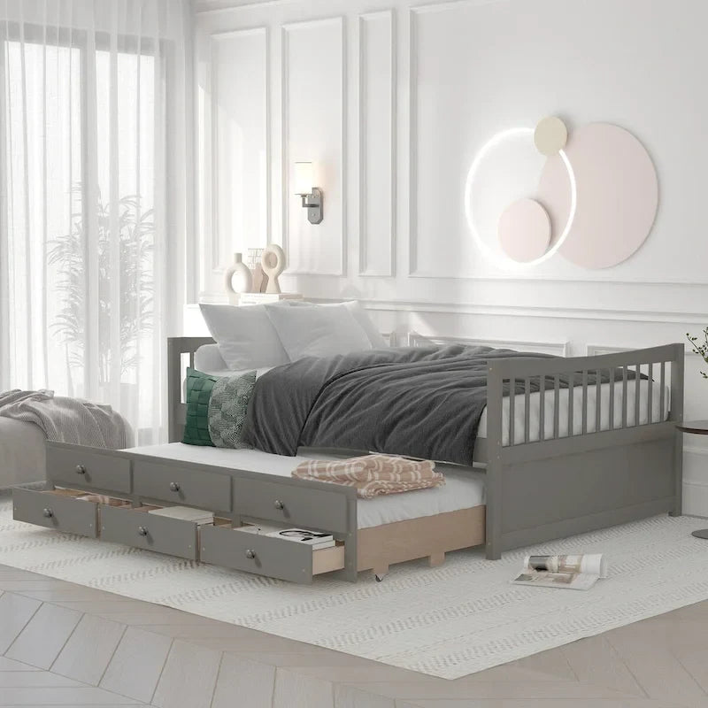 Full size Daybed with Twin size Trundle and Drawers