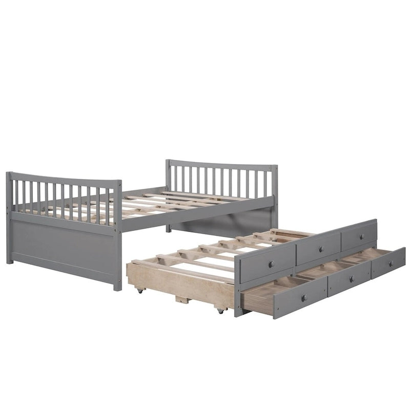 Full size Daybed with Twin size Trundle and Drawers