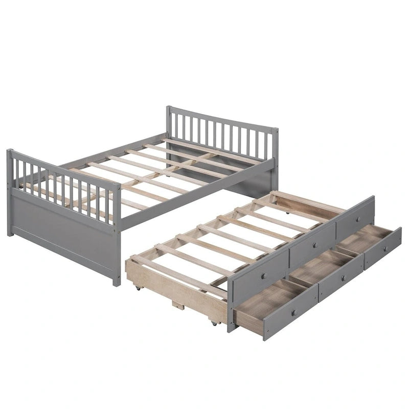 Full size Daybed with Twin size Trundle and Drawers