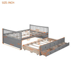 Full size Daybed with Twin size Trundle and Drawers