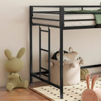 Junior twin loft bunk black For Bedroom