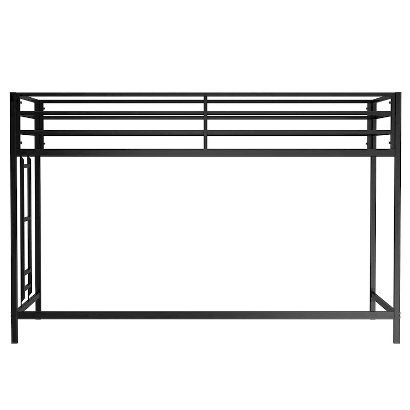 Junior twin loft bunk black For Bedroom