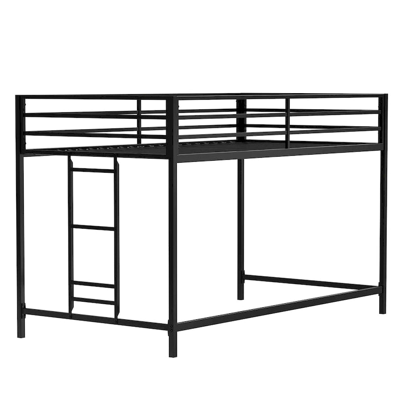 Junior twin loft bunk black For Bedroom