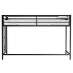 Junior twin loft bunk black For Bedroom