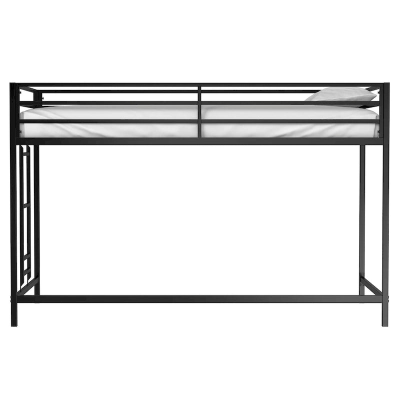 Junior twin loft bunk black For Bedroom