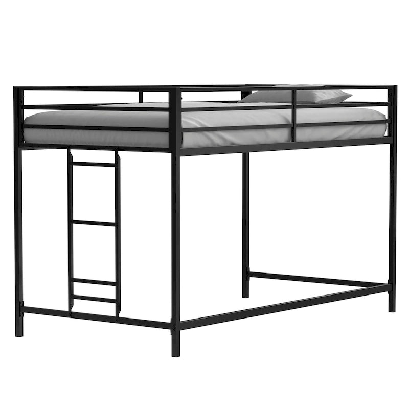 Junior twin loft bunk black For Bedroom