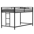 Junior twin loft bunk black For Bedroom