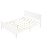 Twin/Full/Queen Wood Frame Sleigh Bed with Footboard