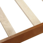 Twin/Full/Queen Wood Frame Sleigh Bed with Footboard