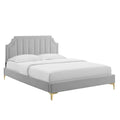 Sienna Performance Velvet Queen Platform Bed