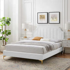 Sienna Performance Velvet Queen Platform Bed