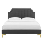 Sienna Performance Velvet Queen Platform Bed