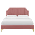 Sienna Performance Velvet Queen Platform Bed