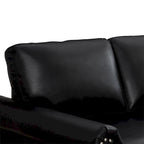 Classic Living Room Nails Sofa,Faux Leather