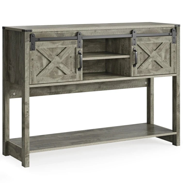 46 Console Table with Sliding Barn Door