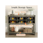 46 Console Table with Sliding Barn Door