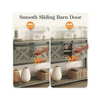 46 Console Table with Sliding Barn Door