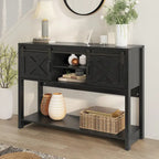 46 Console Table with Sliding Barn Door