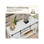 46 Console Table with Sliding Barn Door