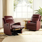 Esteban Swivel Recliner with Tufted Back Set of 2 by HULALA HOME