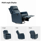 Esteban Swivel Recliner with Tufted Back Set of 2 by HULALA HOME