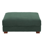 Rectangle Corduroy Ottoman for Living Room