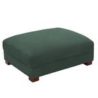 Rectangle Corduroy Ottoman for Living Room