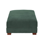 Rectangle Corduroy Ottoman for Living Room