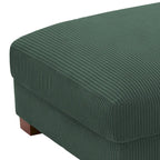 Rectangle Corduroy Ottoman for Living Room