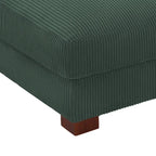 Rectangle Corduroy Ottoman for Living Room
