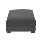 Rectangle Corduroy Ottoman for Living Room