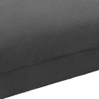 Rectangle Corduroy Ottoman for Living Room