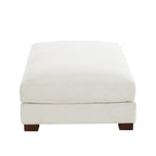 Rectangle Corduroy Ottoman for Living Room