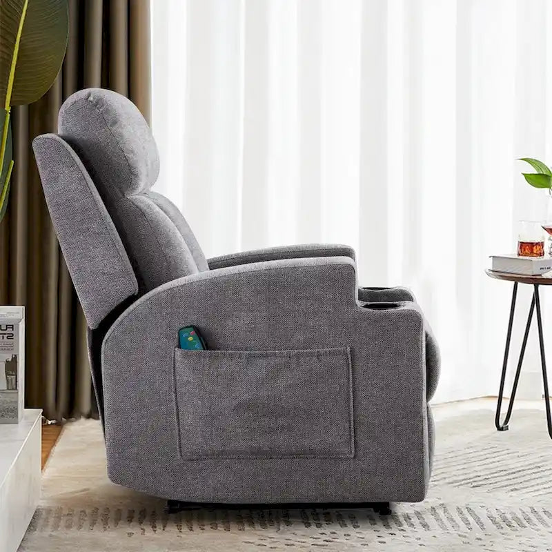 Ebello Massage Recliner Chair with Heat and Vibration Manual Sofa