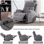Ebello Massage Recliner Chair with Heat and Vibration Manual Sofa