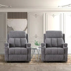 Ebello Massage Recliner Chair with Heat and Vibration Manual Sofa