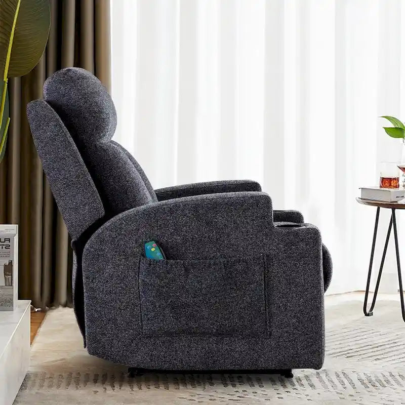 Ebello Massage Recliner Chair with Heat and Vibration Manual Sofa