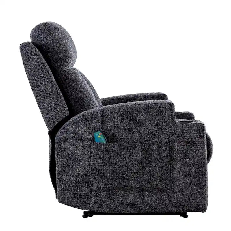 Ebello Massage Recliner Chair with Heat and Vibration Manual Sofa
