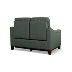 Forte 57 Genuine Leather Round Arm Reclining Loveseat