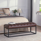Modern Metal Base Upholstered Bench for Bedroom for Entryway