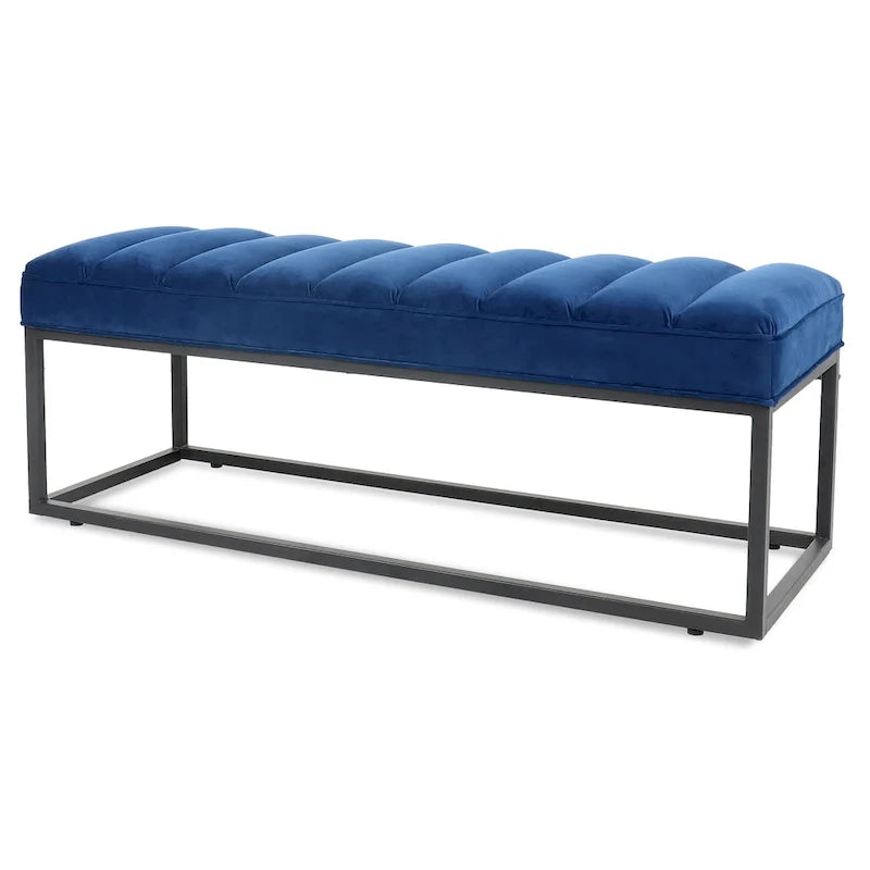 Modern Metal Base Upholstered Bench for Bedroom for Entryway